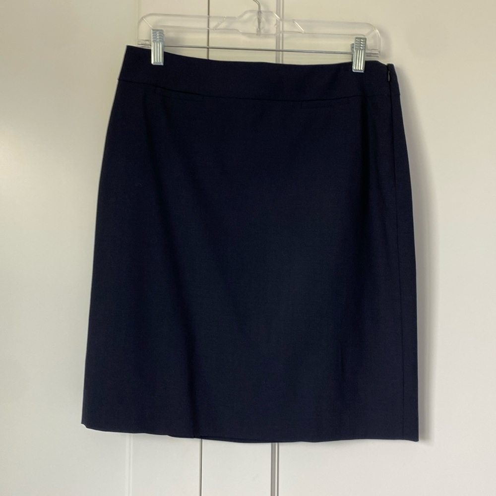 Banana Republic NWT navy pencil skirt wool 10P business professional work